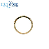 14KYG Ring w/ 9 Diamonds - Sz. 6.75